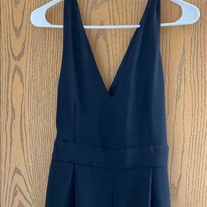 Wide leg romper